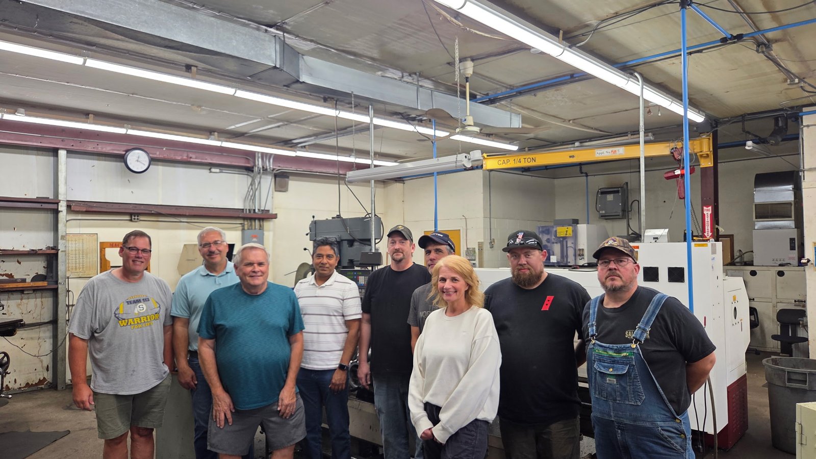 The Westwood Machine & Tool team on the shop floor